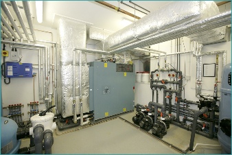 Calorex plant room installed by Castle Refrigeration